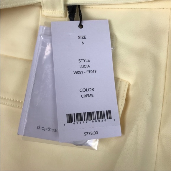 the SCRIPT cream/ yellow pants trousers designer - Picture 6 of 6